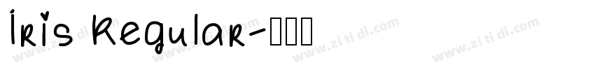 Iris Regular字体转换